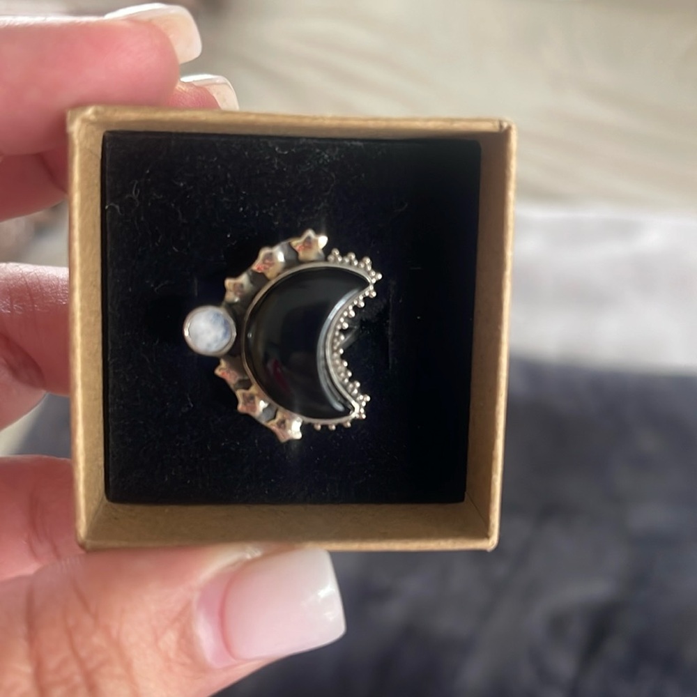 Real crystal ring. Can’t remember what kind.